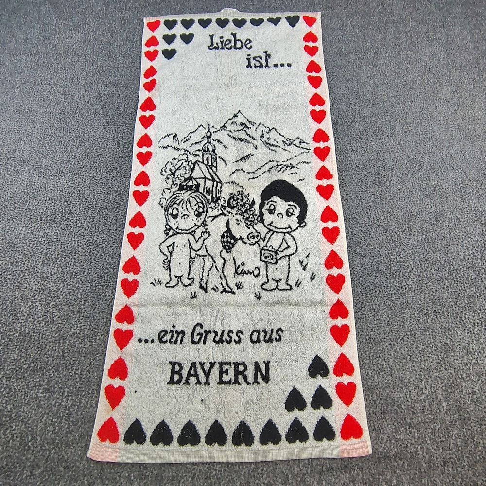 Vintage Bavarian Souvenir towel